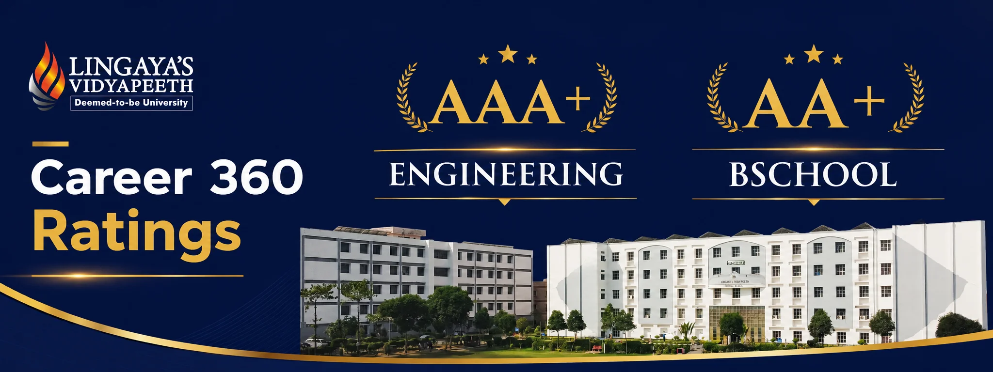 Career 360 Ranking – Prism Media / Lingaya's Vidyapeeth